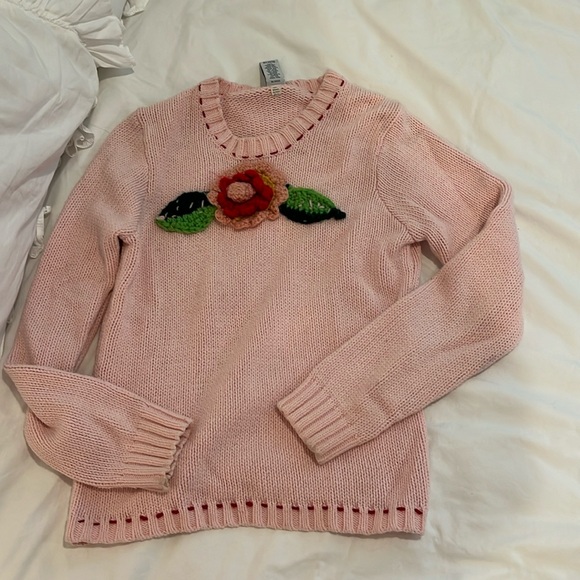 Pink coquette Rose sweater - Picture 8 of 13